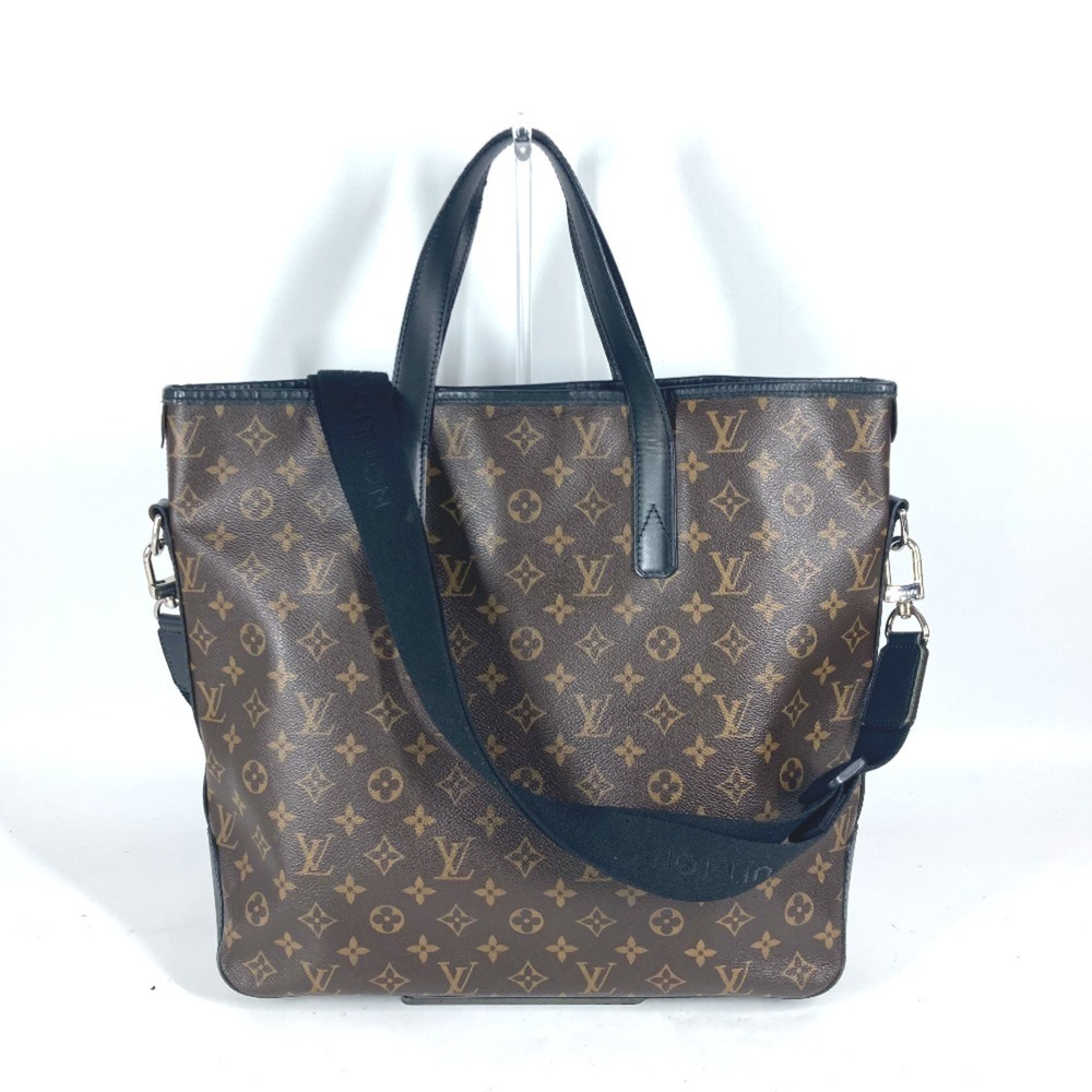 LOUIS VUITTON Black Monogram Canvas Shoulder Bag